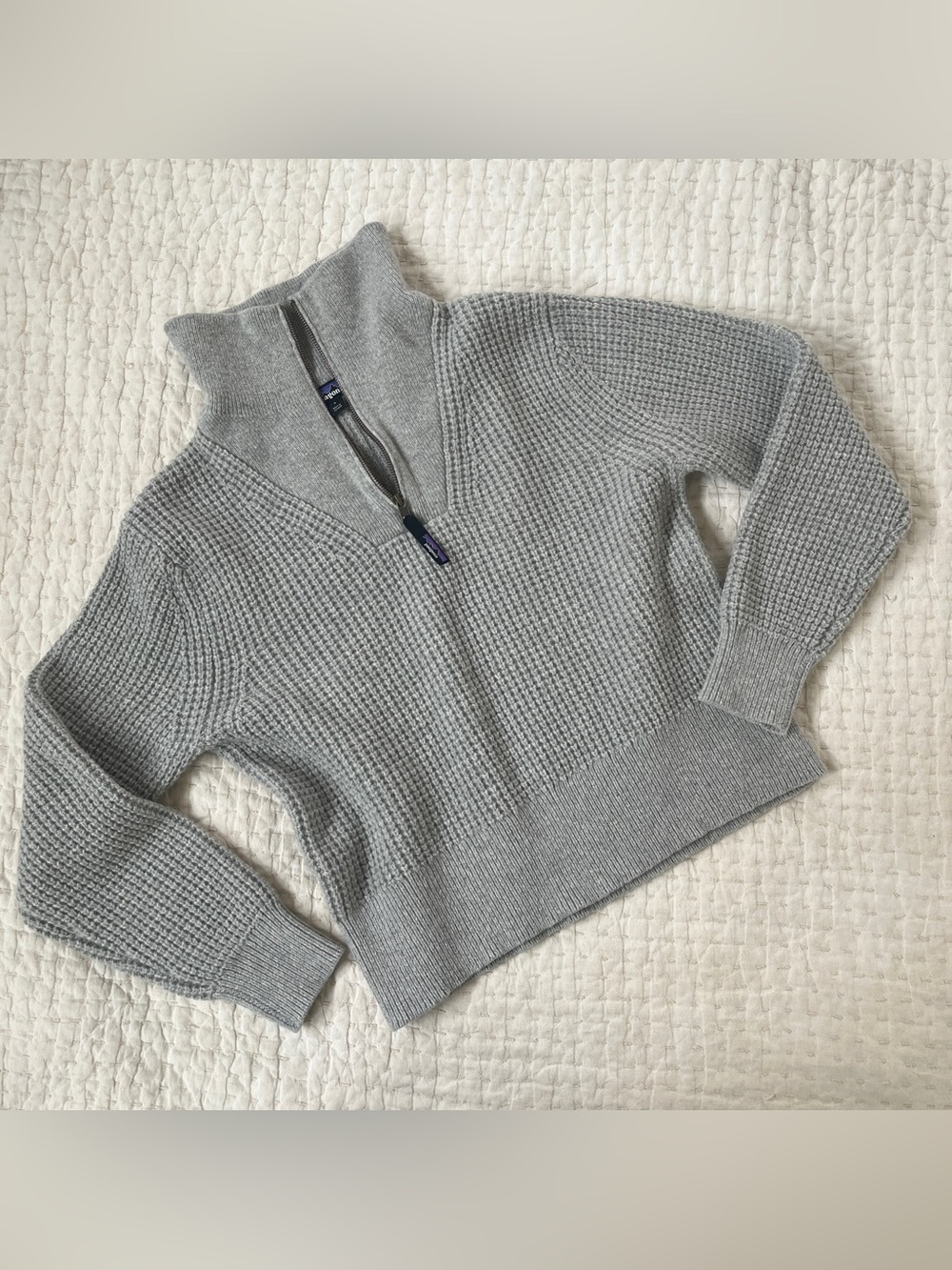 Patagonia Women's Recycled Wool-Blend 1/4-Zip Sweater, sz Small